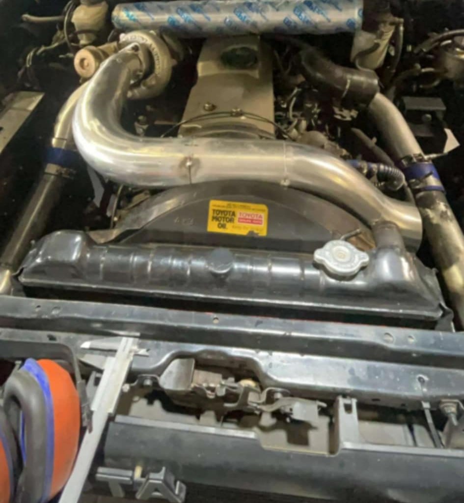 Aluminium boost pipe welded in the Cairns workshop by LJC Industries