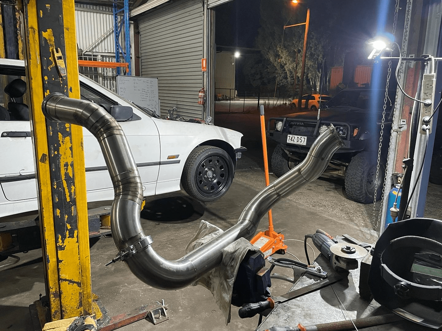 Fabricated metalwork prepared for installation in Cairns